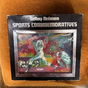 Leroy Neiman Sports Commemoratives whiskey decanter 1979